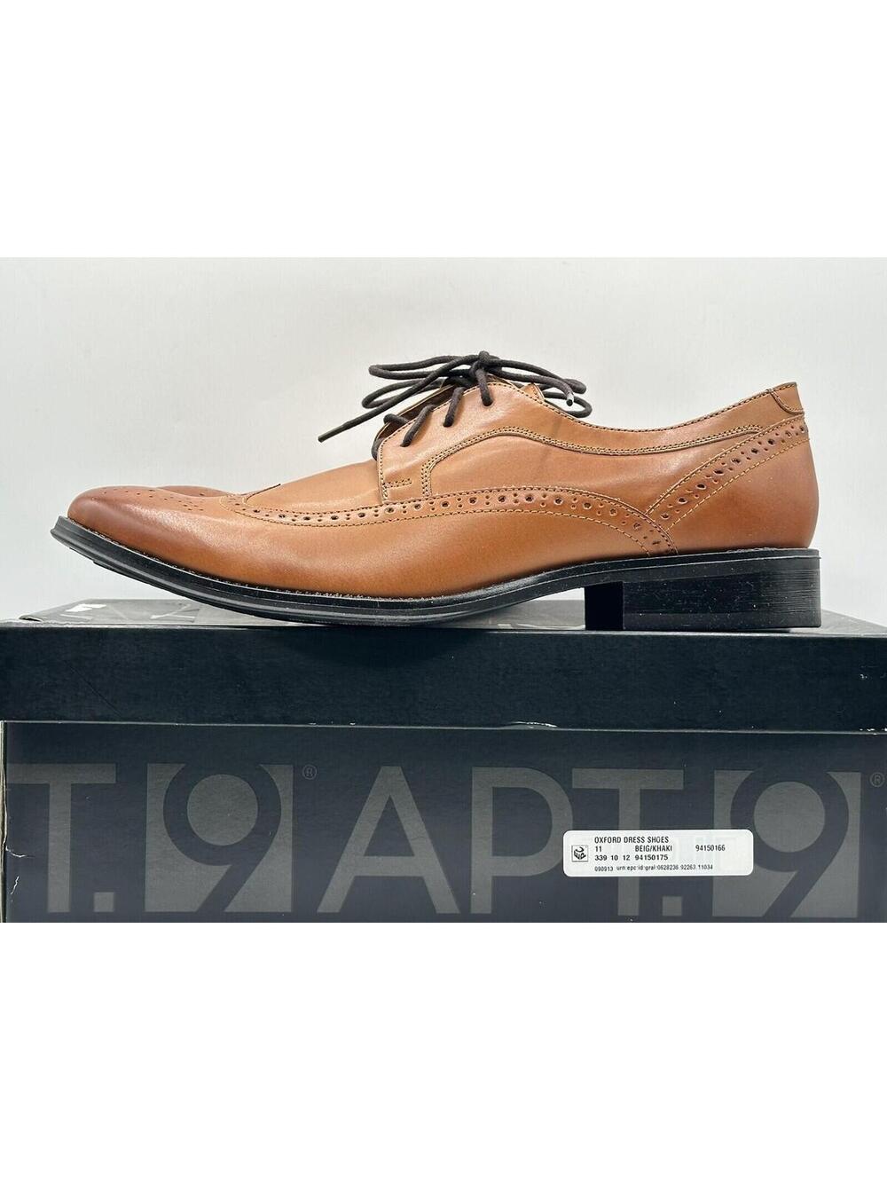 APT.9 Bayview Oxford Wing Tip Shoes Cognac Men’s Size 11 NIB
